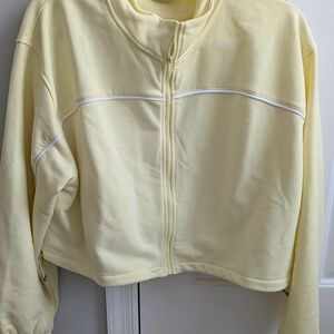 Yellow Zip-Up Sweatshirt